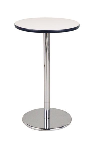 マルチ丸テーブル 天板白Φ600×1000