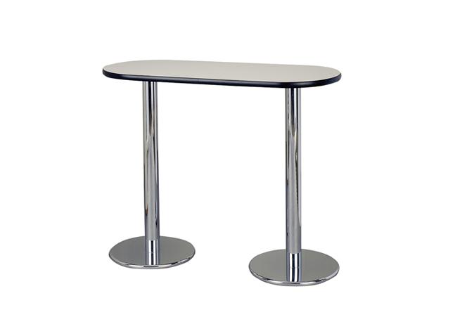 マルチ楕円テーブル<br>天板白W1200